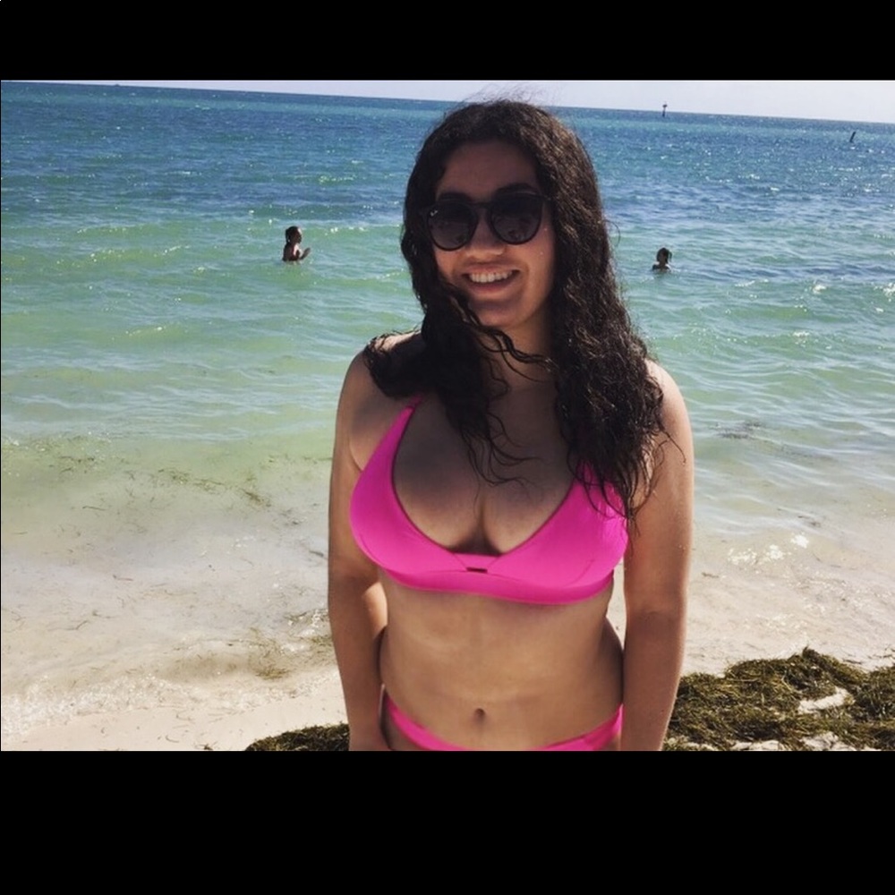 Victoria’s Secret Magenta/Hot Pink Cutout Bikini